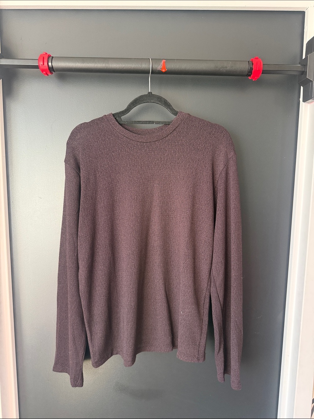 Zara Men's Crewneck Sweater - Plum